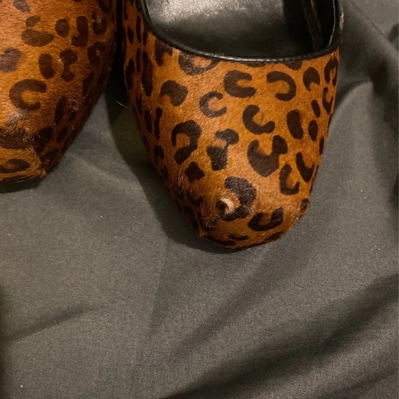 ***SOLD***Leopard EUC Print Bow Platform Stilleto Shoes Size 10 - Picture 6 of 7